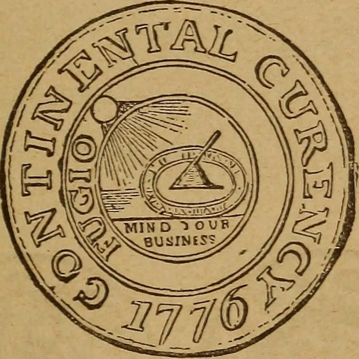 An illustration from The rare coins of America, England, Ireland, Scotland, France, Germany, and Spain ... a complete list of and prices paid for rare American ... coins, fractional currency, colonial, continental and Confederate paper money; a list of all counterfeit U. S. Treasury and national bank notes and Canadian banks notes, and how to detect them; the market value of all nations' coins and bank notes in U.S. money; a list of and prices paid for rare English, Irish, Scotch, French, German and Spanish coins. Illustrated with about 150 cuts, 1889, leaf 54