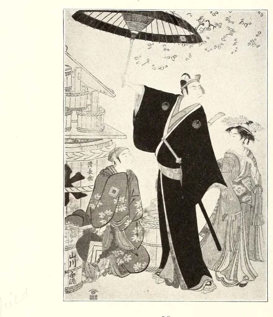 An illustration from Rare and valuable Japanese color prints : including the collection of Julio E. van Caneghem of Paris, 1921, leaf 36