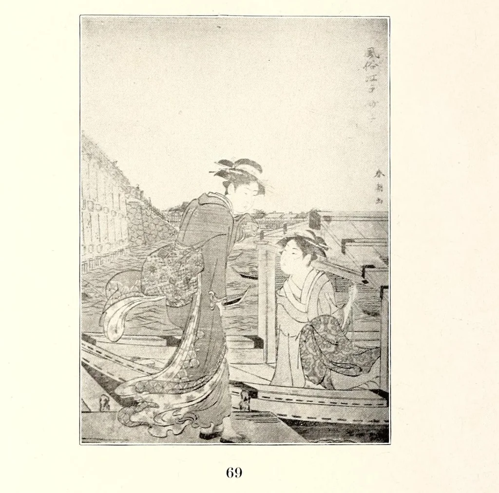 An illustration from Rare and valuable Japanese color prints : including the collection of Julio E. van Caneghem of Paris, 1921, leaf 50
