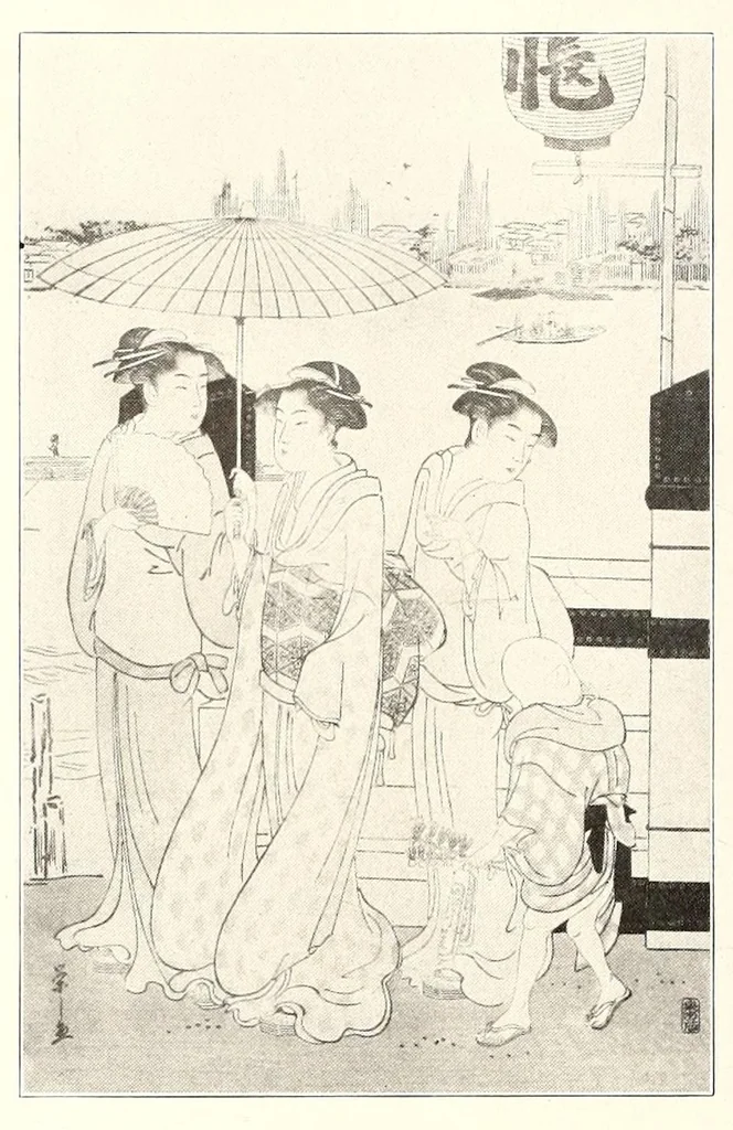 An illustration from Rare and valuable Japanese color prints : including the collection of Julio E. van Caneghem of Paris, 1921, leaf 84