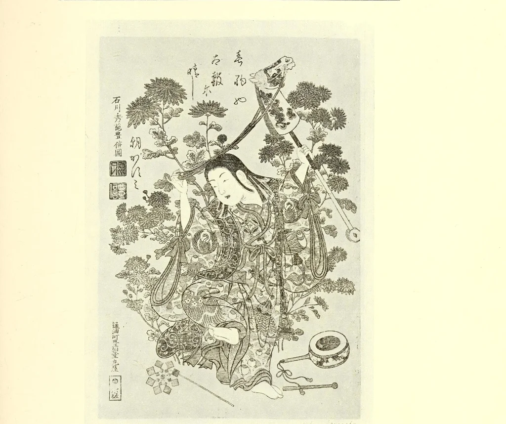An illustration from Rare and valuable Japanese color prints : the noted collection formed by a distinguished French connoisseur of Paris, 1921, leaf 31