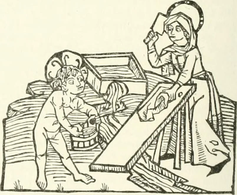 An illustration from Rariora; being notes of some of the printed books, manuscripts, historical documents, medals, engravings, pottery, etc., collected (1858-1900), 1902, leaf 201