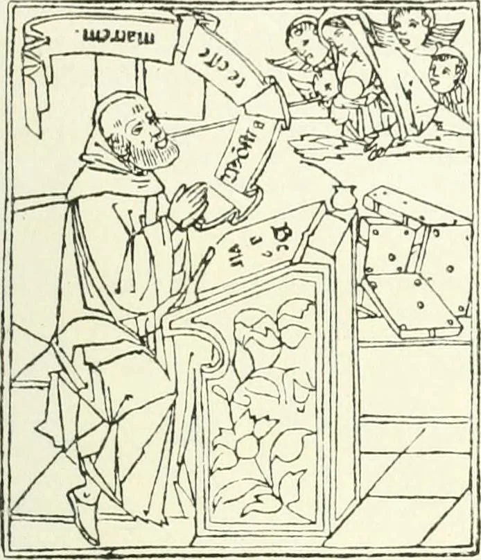 An illustration from Rariora; being notes of some of the printed books, manuscripts, historical documents, medals, engravings, pottery, etc., collected (1858-1900), 1902, leaf 264