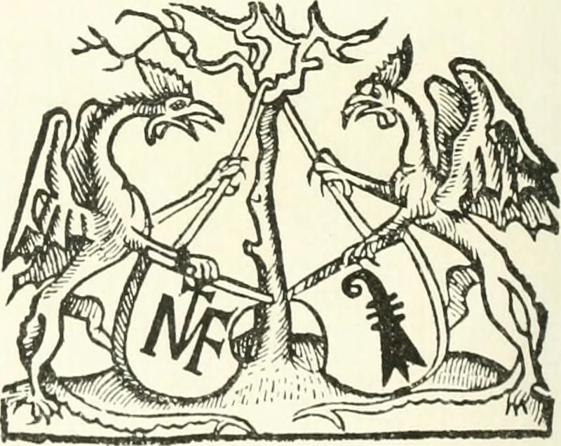 An illustration from Rariora; being notes of some of the printed books, manuscripts, historical documents, medals, engravings, pottery, etc., collected (1858-1900), 1902, leaf 265