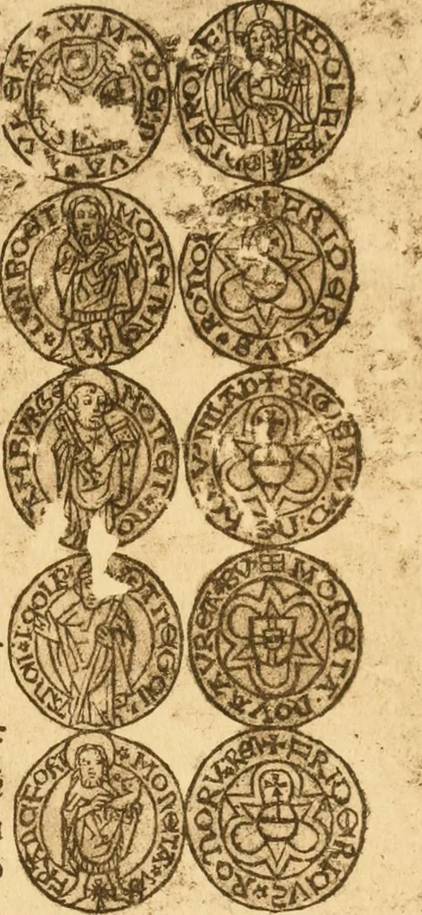 An illustration from Rariora; being notes of some of the printed books, manuscripts, historical documents, medals, engravings, pottery, etc., collected (1858-1900), 1902, leaf 300