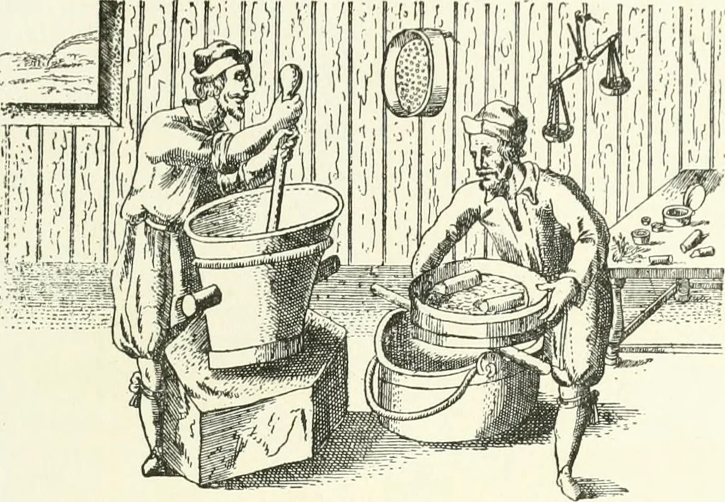 An illustration from Rariora; being notes of some of the printed books, manuscripts, historical documents, medals, engravings, pottery, etc., collected (1858-1900), 1902, leaf 214