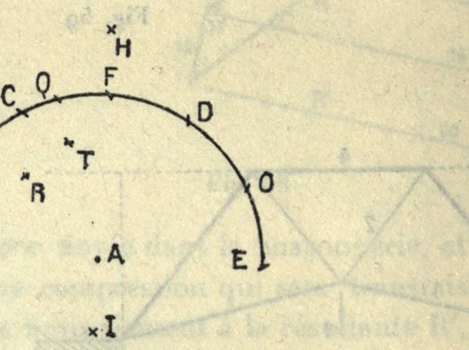 An illustration from Récréations mathématiques at problèmes des temps ancien et modernes. 2. éd. française traduite d'après la 4. éd., anglaise et enrichie par J. Fitz-Patrick, 1907, leaf 240