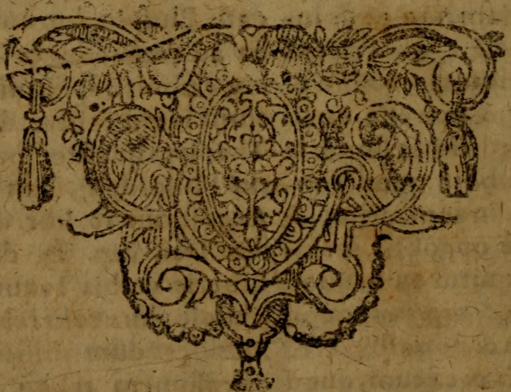 An illustration from R.D. Magistri Petri Lombardi Novariensis Episcopi Parisiensis : sententiarum libri IV. Quibus uniuersæ theologiæ summa continetur, 1632, leaf 1047