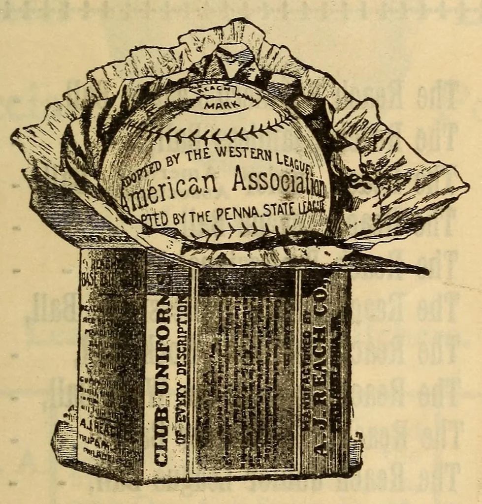 An illustration from The Reach official American League base ball guide, 1883, leaf 155