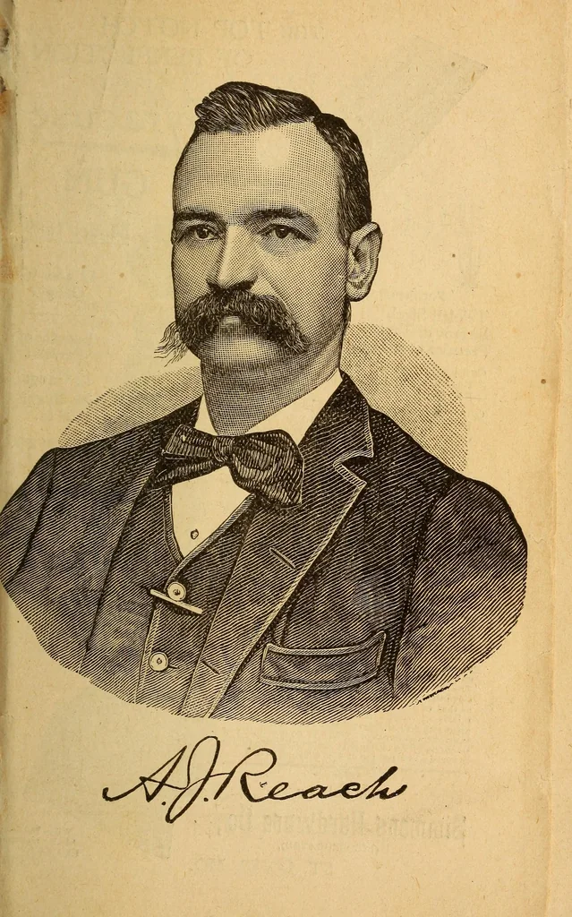 An illustration from The Reach official American League base ball guide, 1883, leaf 9