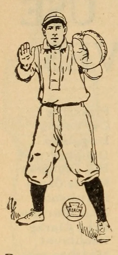 An illustration from The Reach official American League base ball guide, 1883, leaf 946