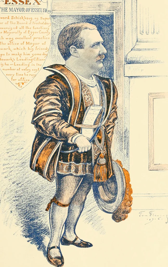 An illustration from A real history of Newark and notable Newarkers, 1916, leaf 120