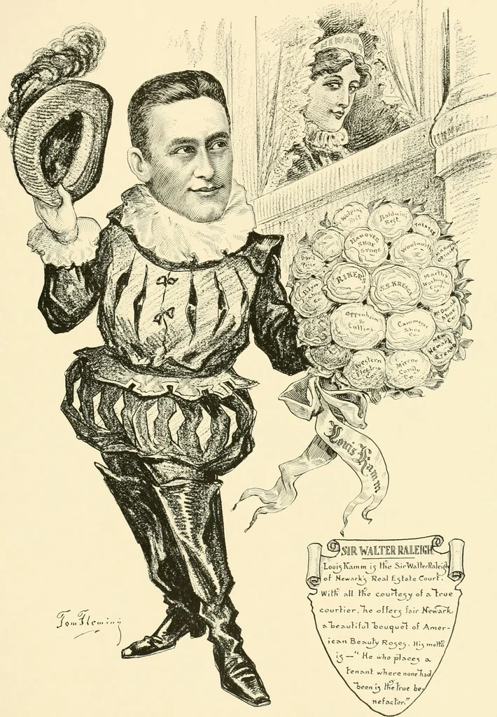 An illustration from A real history of Newark and notable Newarkers, 1916, leaf 124