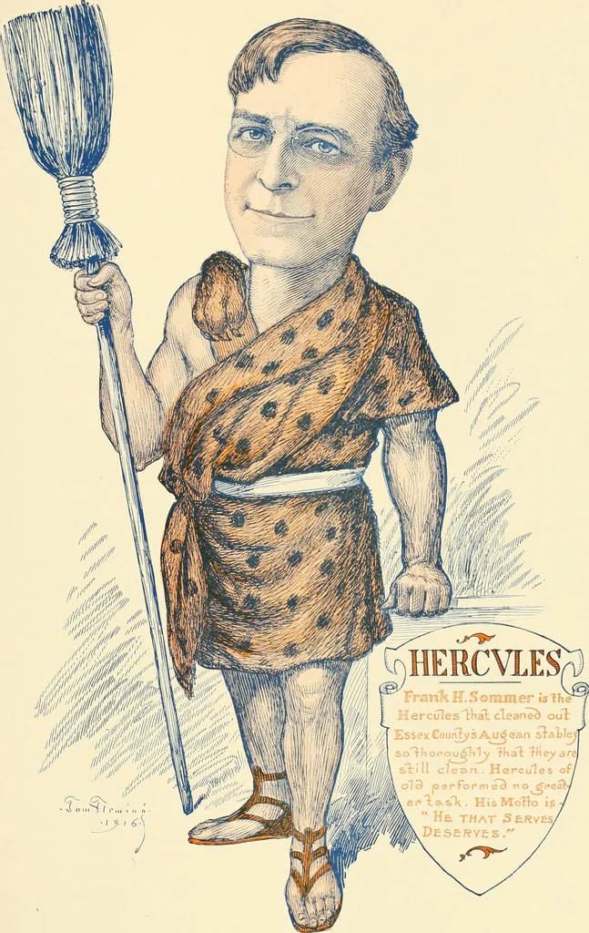 An illustration from A real history of Newark and notable Newarkers, 1916, leaf 132