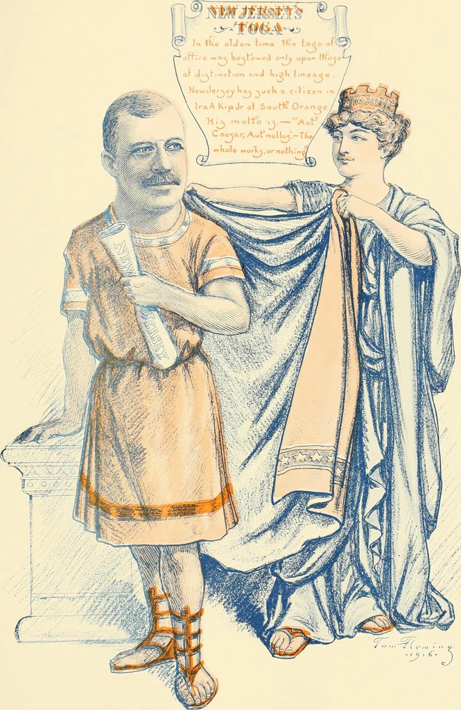 An illustration from A real history of Newark and notable Newarkers, 1916, leaf 154