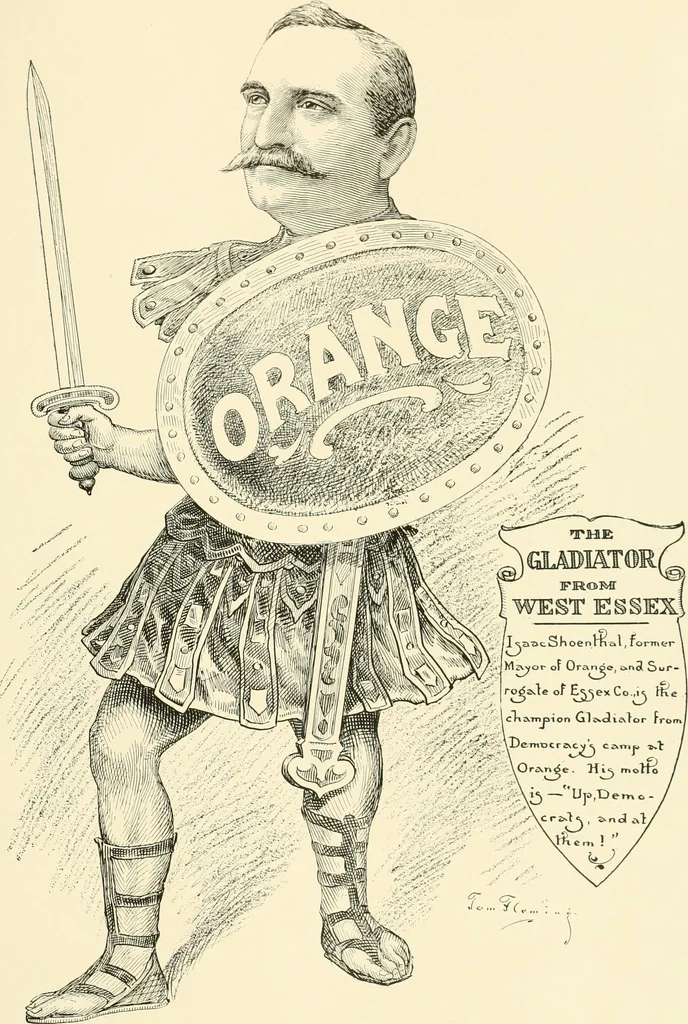 An illustration from A real history of Newark and notable Newarkers, 1916, leaf 160