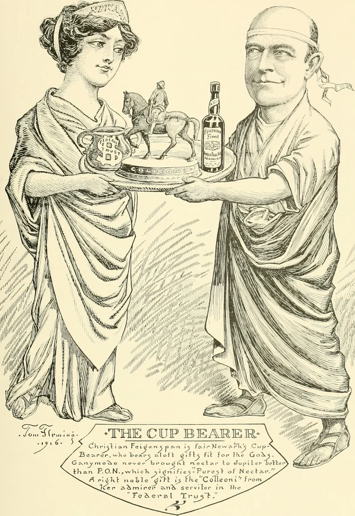 An illustration from A real history of Newark and notable Newarkers, 1916, leaf 200