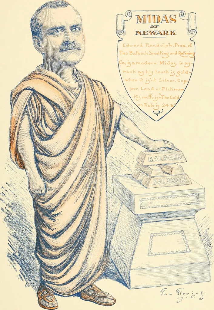 An illustration from A real history of Newark and notable Newarkers, 1916, leaf 204