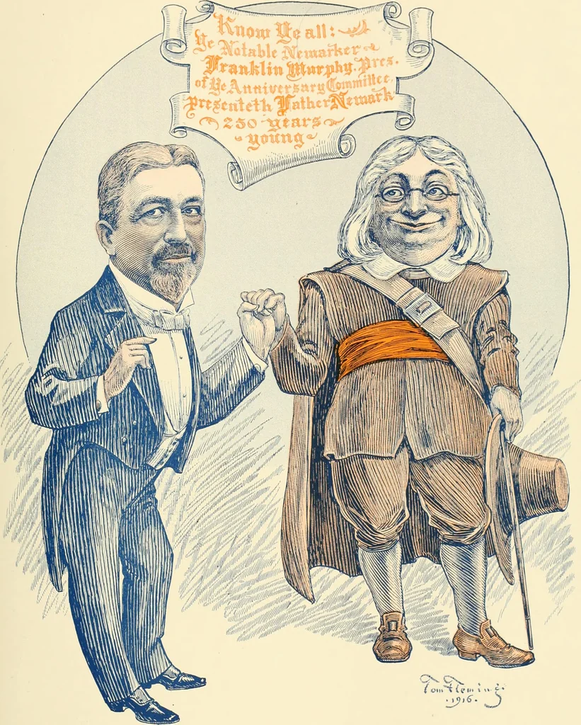 An illustration from A real history of Newark and notable Newarkers, 1916, leaf 22
