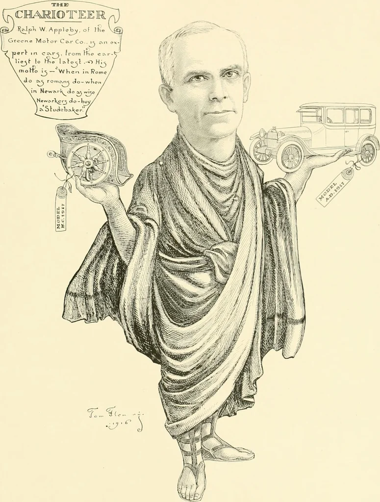 An illustration from A real history of Newark and notable Newarkers, 1916, leaf 242