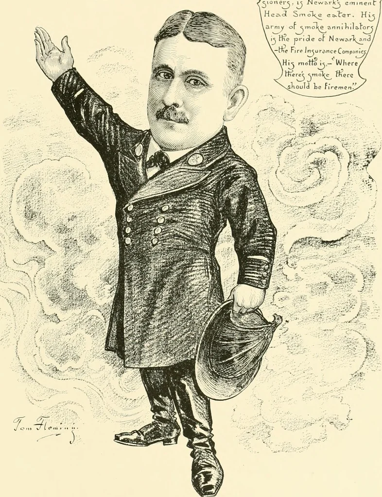 An illustration from A real history of Newark and notable Newarkers, 1916, leaf 246