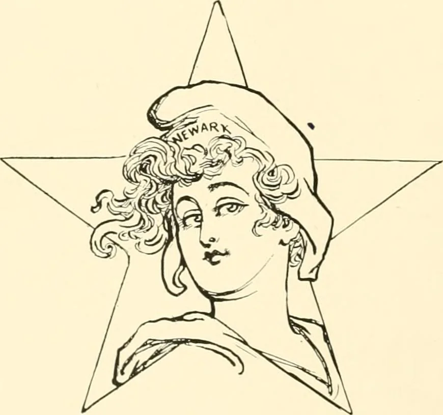An illustration from A real history of Newark and notable Newarkers, 1916, leaf 253