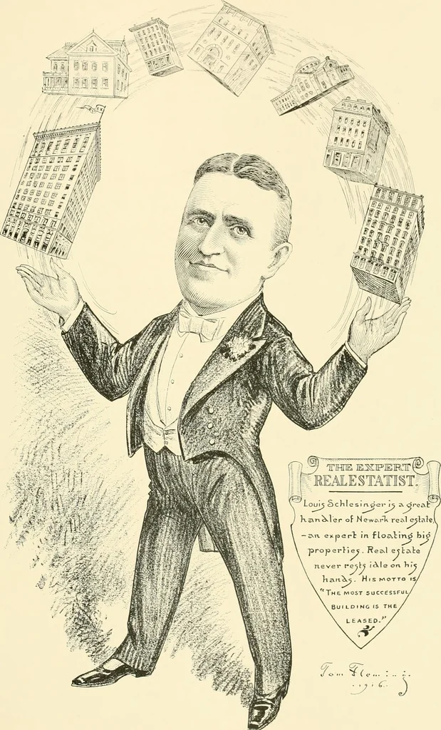 An illustration from A real history of Newark and notable Newarkers, 1916, leaf 32