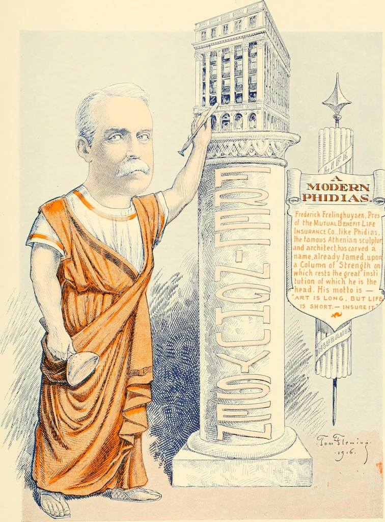 An illustration from A real history of Newark and notable Newarkers, 1916, leaf 34
