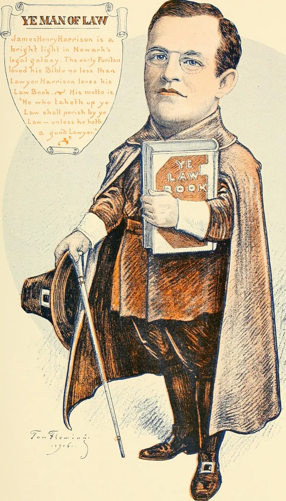 An illustration from A real history of Newark and notable Newarkers, 1916, leaf 58