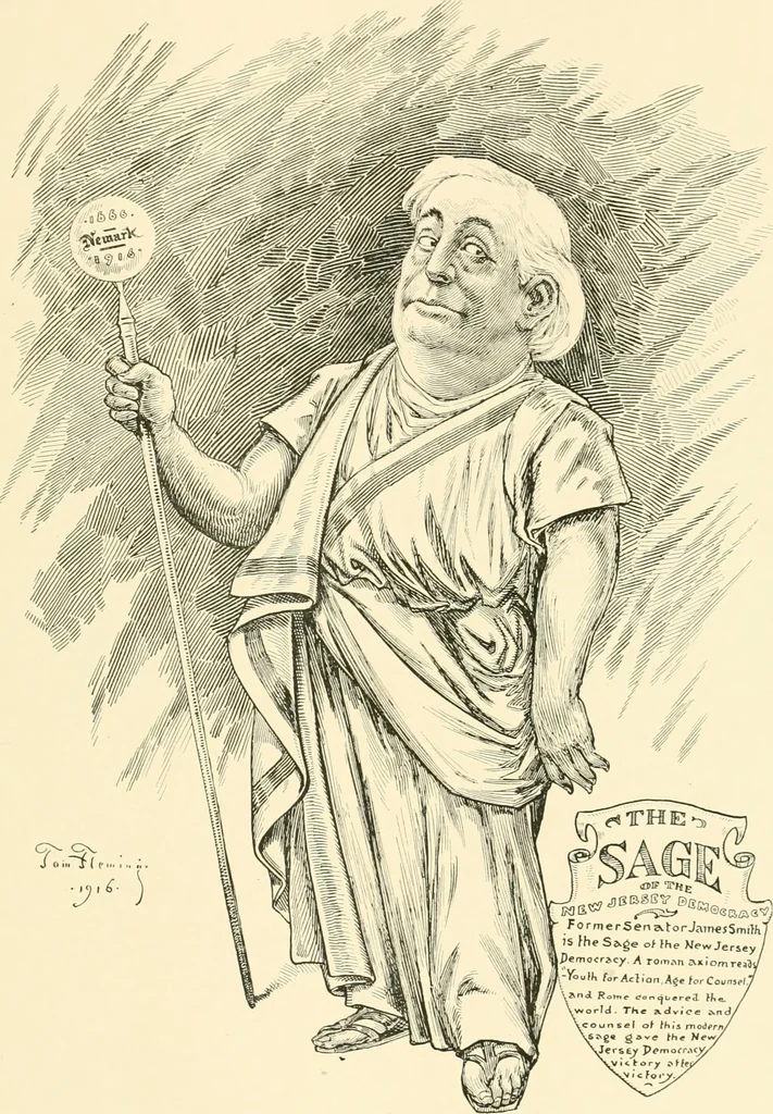 An illustration from A real history of Newark and notable Newarkers, 1916, leaf 64