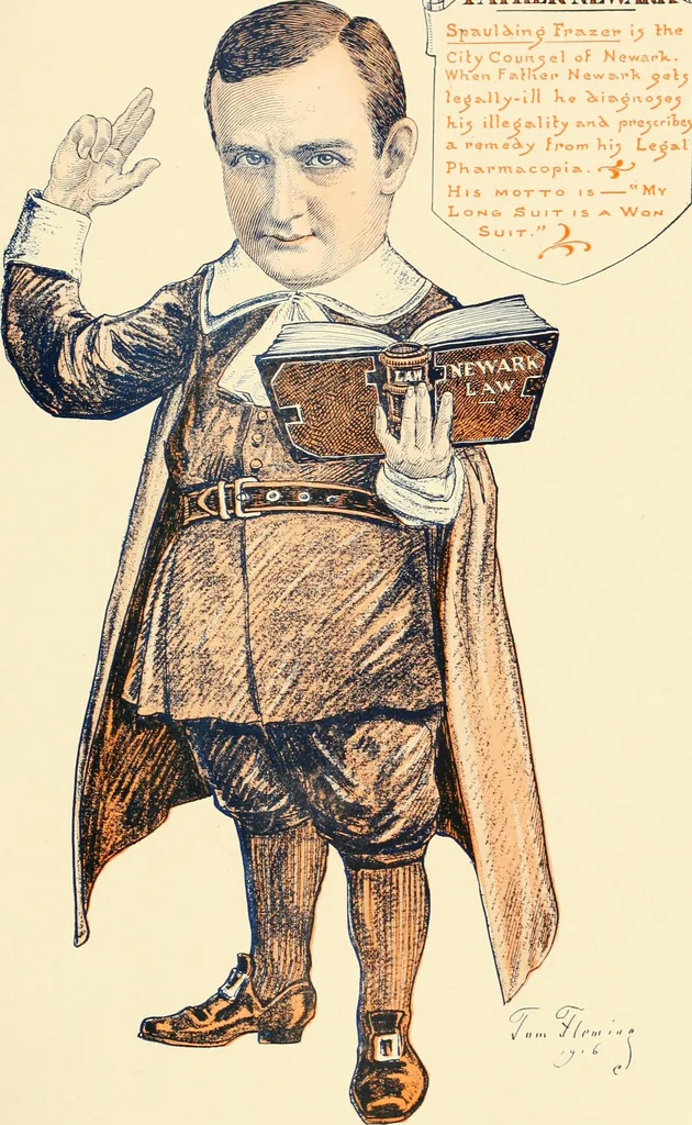 An illustration from A real history of Newark and notable Newarkers, 1916, leaf 72
