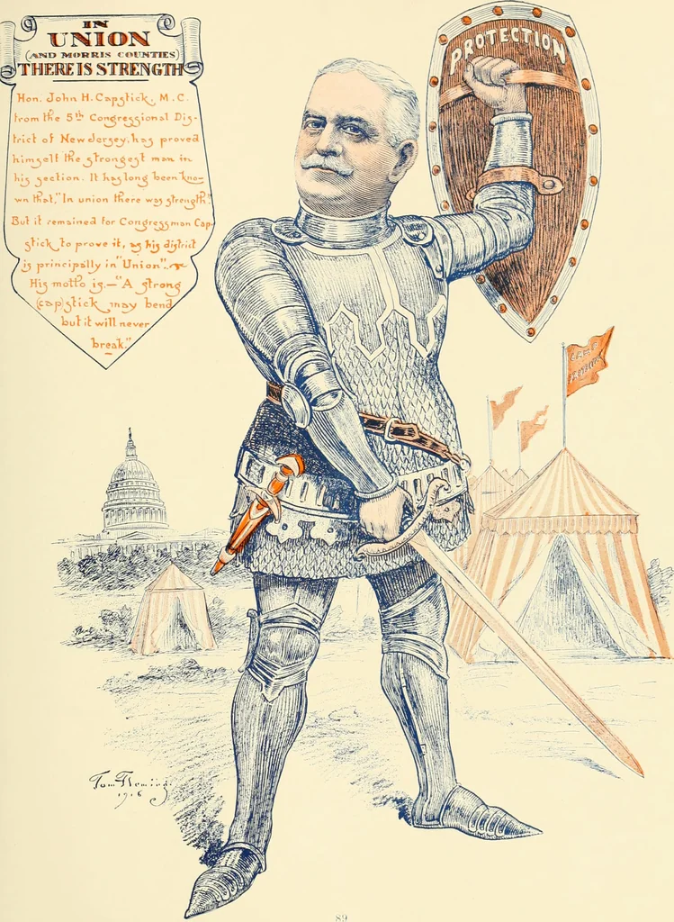 An illustration from A real history of Newark and notable Newarkers, 1916, leaf 84
