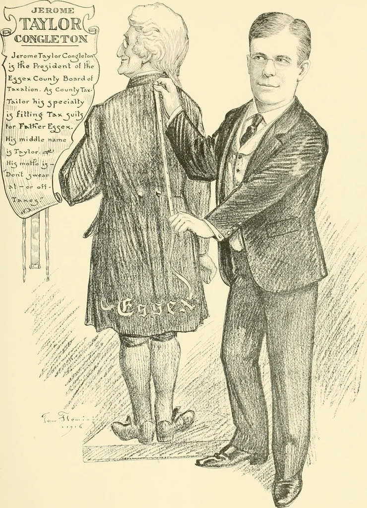 An illustration from A real history of Newark and notable Newarkers, 1916, leaf 92