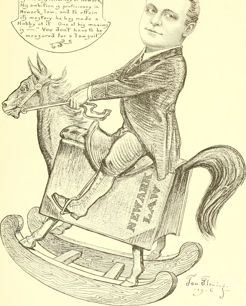 An illustration from A real history of Newark and notable Newarkers, 1916, leaf 104