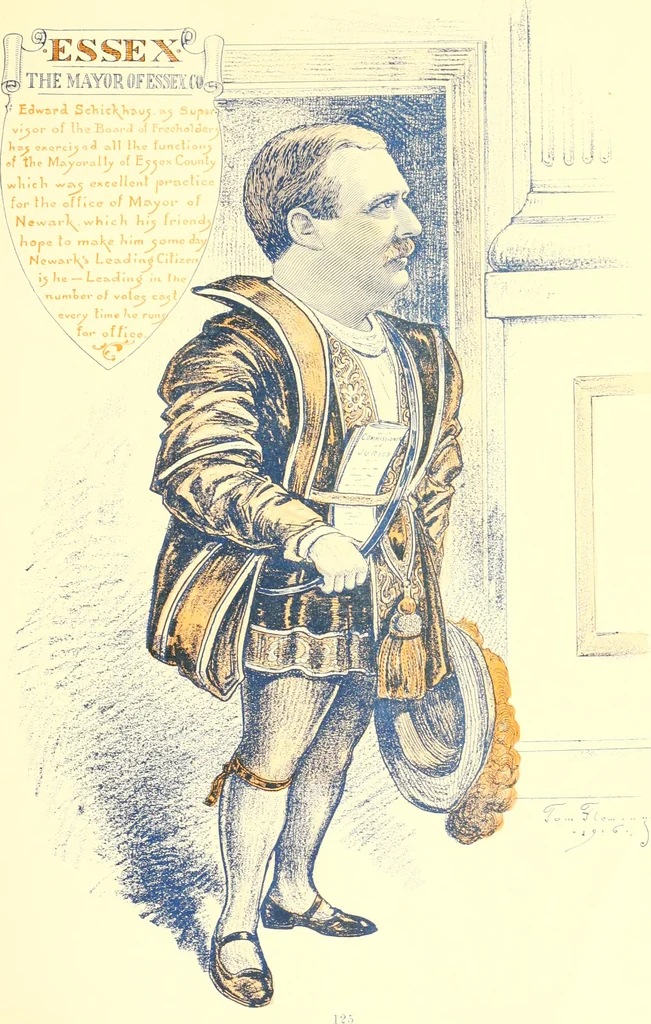 An illustration from A real history of Newark and notable Newarkers, 1916, leaf 120