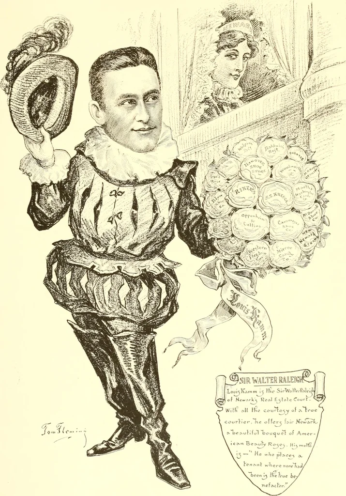 An illustration from A real history of Newark and notable Newarkers, 1916, leaf 124
