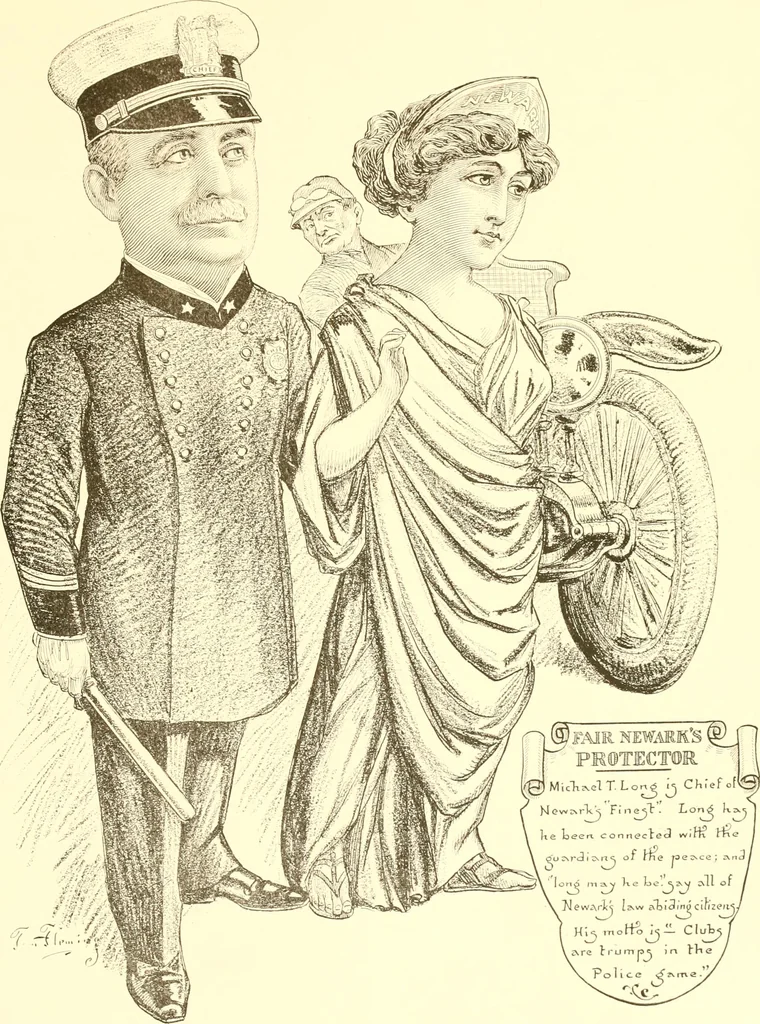 An illustration from A real history of Newark and notable Newarkers, 1916, leaf 14
