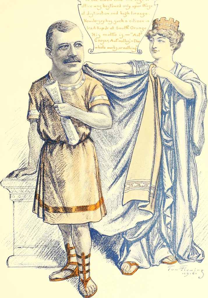 An illustration from A real history of Newark and notable Newarkers, 1916, leaf 154