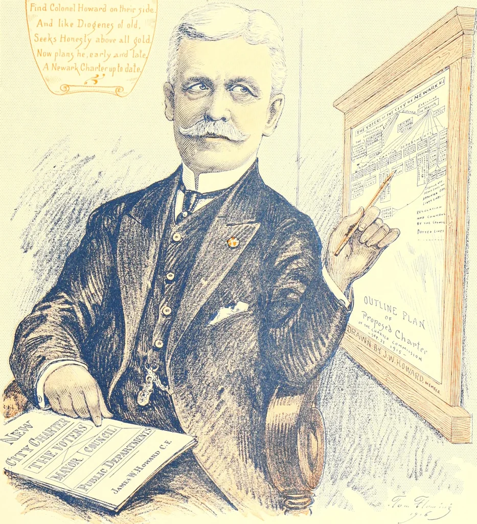 An illustration from A real history of Newark and notable Newarkers, 1916, leaf 168