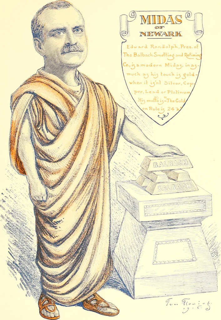 An illustration from A real history of Newark and notable Newarkers, 1916, leaf 204