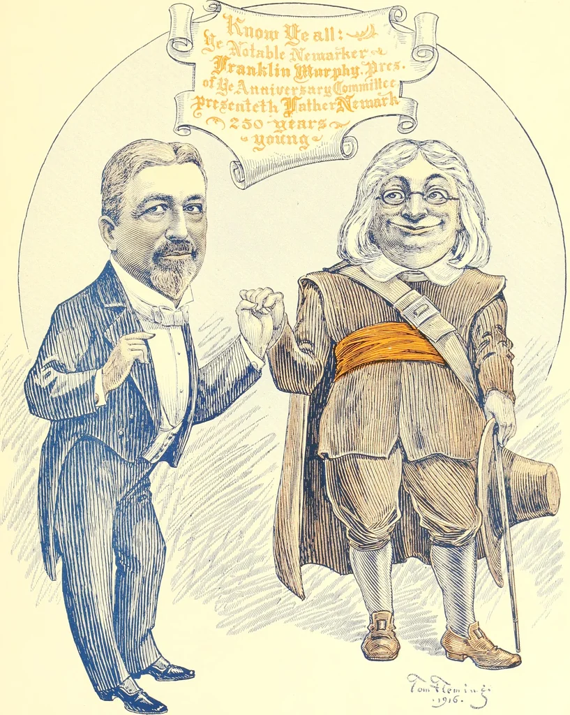 An illustration from A real history of Newark and notable Newarkers, 1916, leaf 22