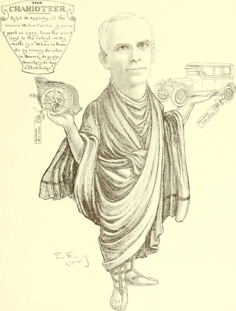 An illustration from A real history of Newark and notable Newarkers, 1916, leaf 242