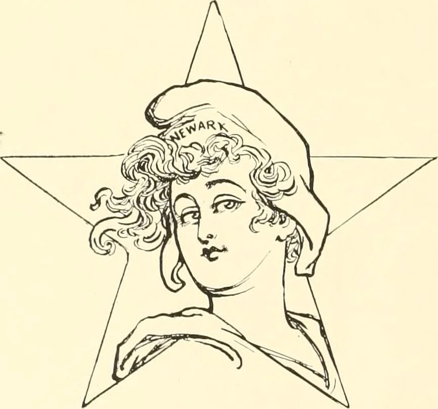 An illustration from A real history of Newark and notable Newarkers, 1916, leaf 253