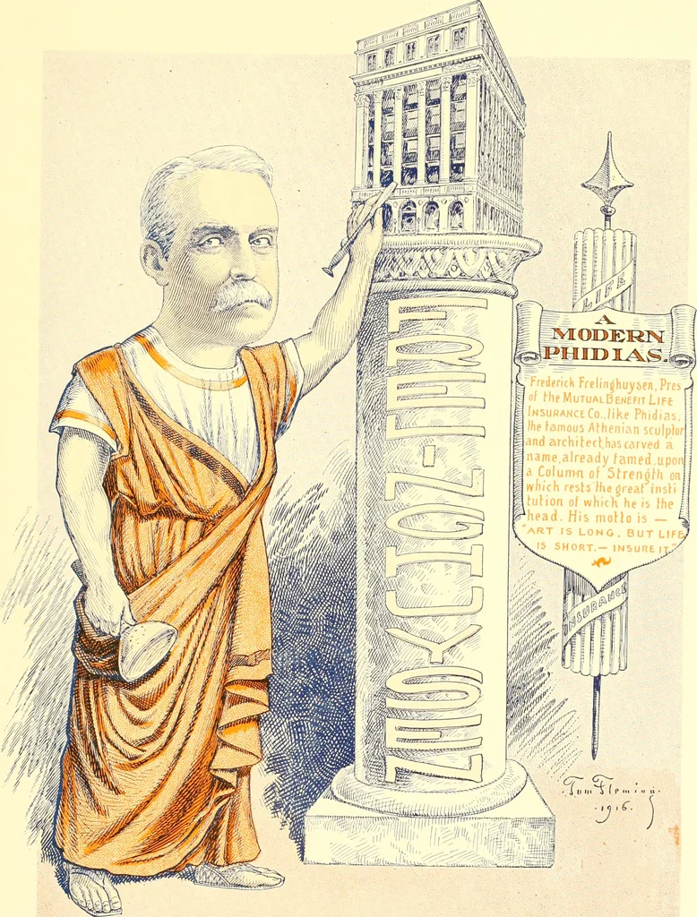 An illustration from A real history of Newark and notable Newarkers, 1916, leaf 34
