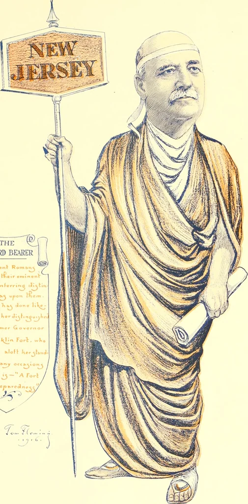 An illustration from A real history of Newark and notable Newarkers, 1916, leaf 46