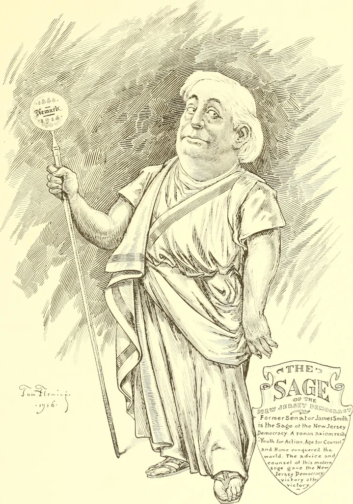 An illustration from A real history of Newark and notable Newarkers, 1916, leaf 64