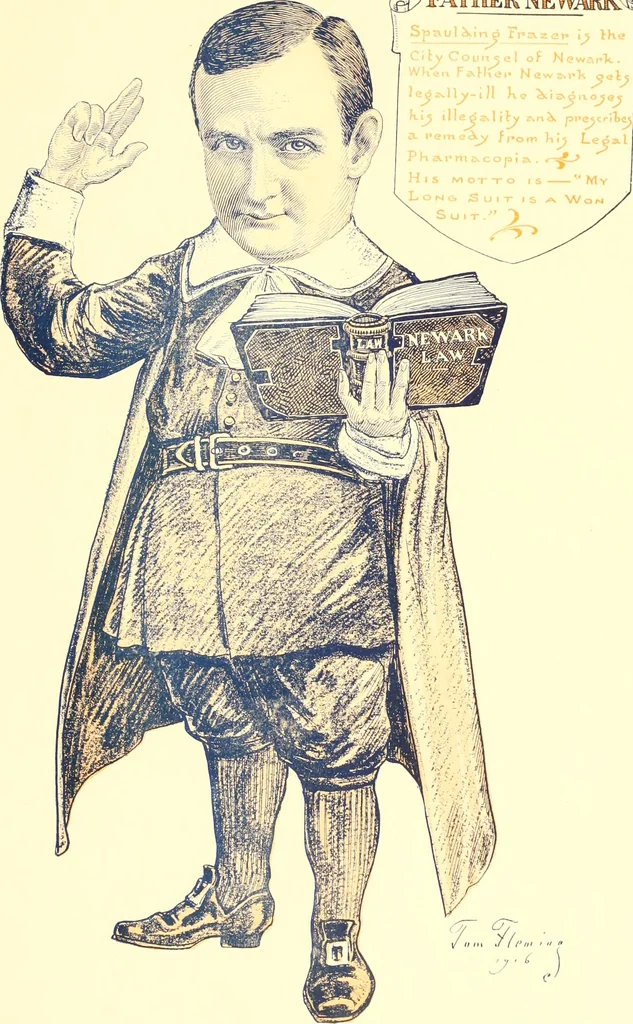 An illustration from A real history of Newark and notable Newarkers, 1916, leaf 72