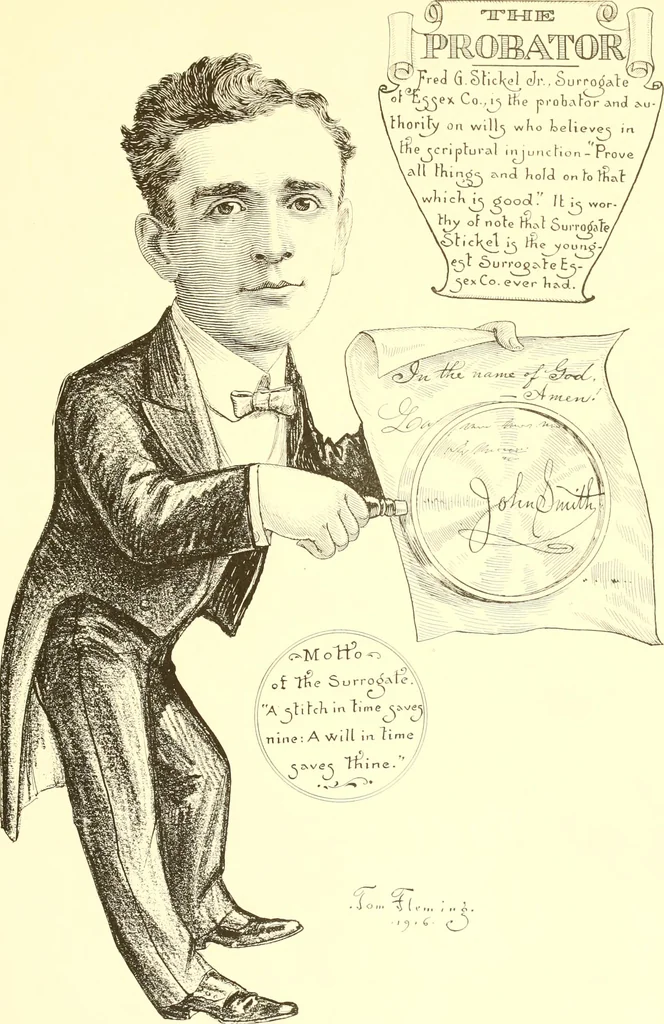 An illustration from A real history of Newark and notable Newarkers, 1916, leaf 76