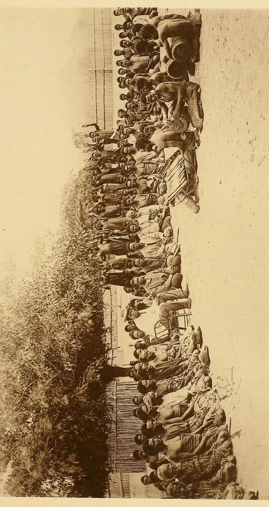 An illustration from Reality versus romance in South Central Africa : being an account of a journey across the continent from Benguella on the west through Bihe, Ganguella, ... to the mouth of the Zambesi on the east coast, 1893, leaf 127