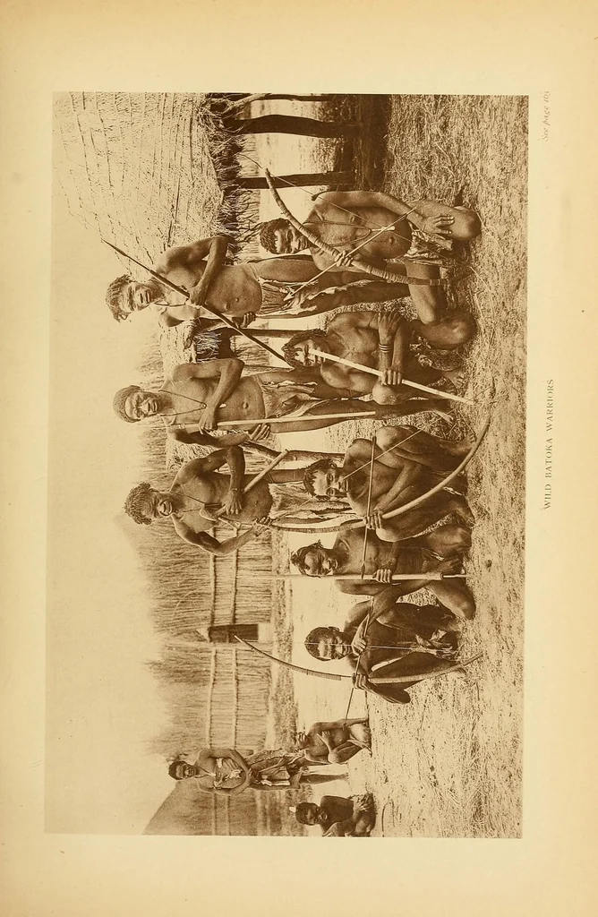 An illustration from Reality versus romance in South Central Africa : being an account of a journey across the continent from Benguella on the west through Bihe, Ganguella, ... to the mouth of the Zambesi on the east coast, 1893, leaf 195
